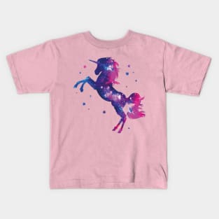 Unicorn Galaxy: Silhouette of Unicorn in the Universe Kids T-Shirt